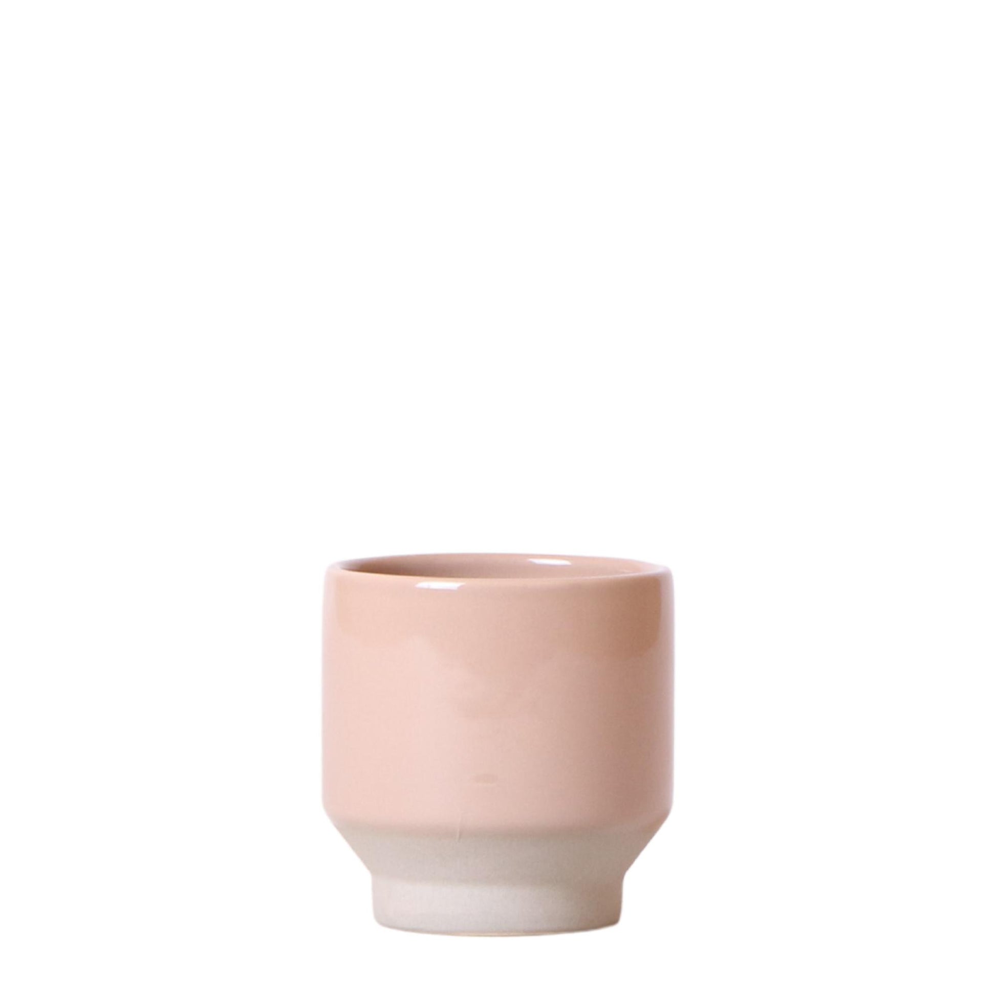 Kolibri Home | Harmony Blumentopf - Sandfarbener Keramik-Topf - Topfgröße Ø6Cm