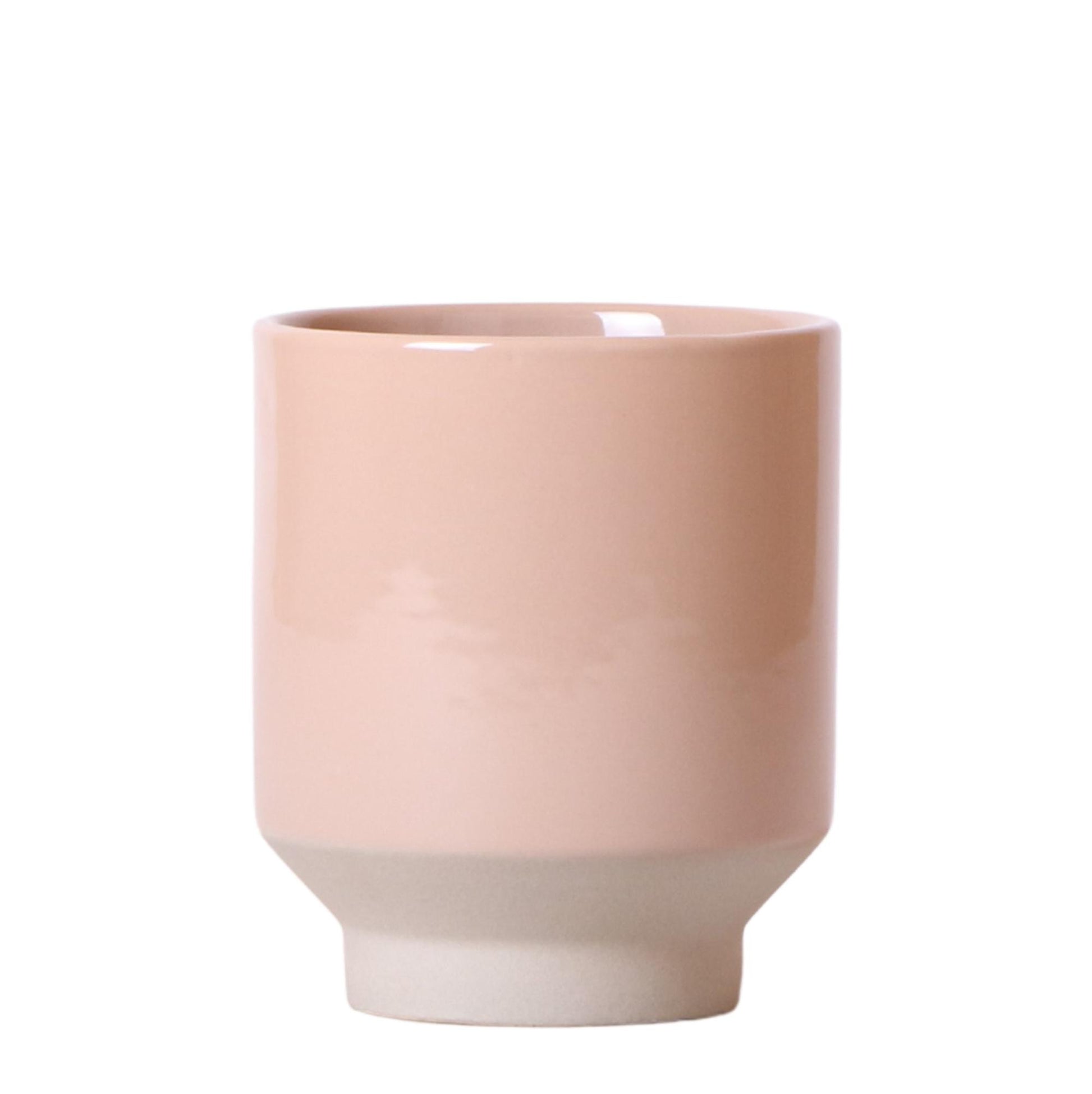 Kolibri Home | Harmony Blumentopf - Sandfarbener Keramik-Topf - Topfgröße Ø6Cm