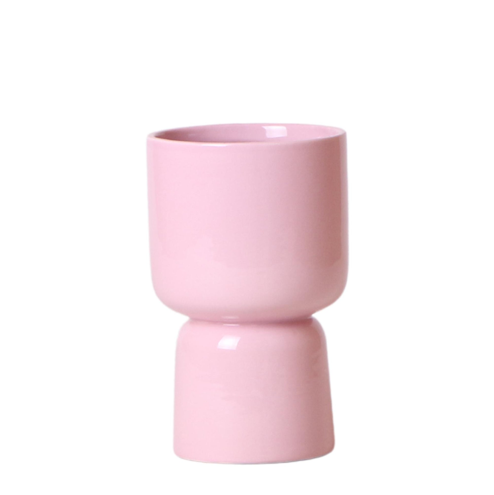 Kolibri Home | Trophy Blumentopf - Rosa Keramik Topf