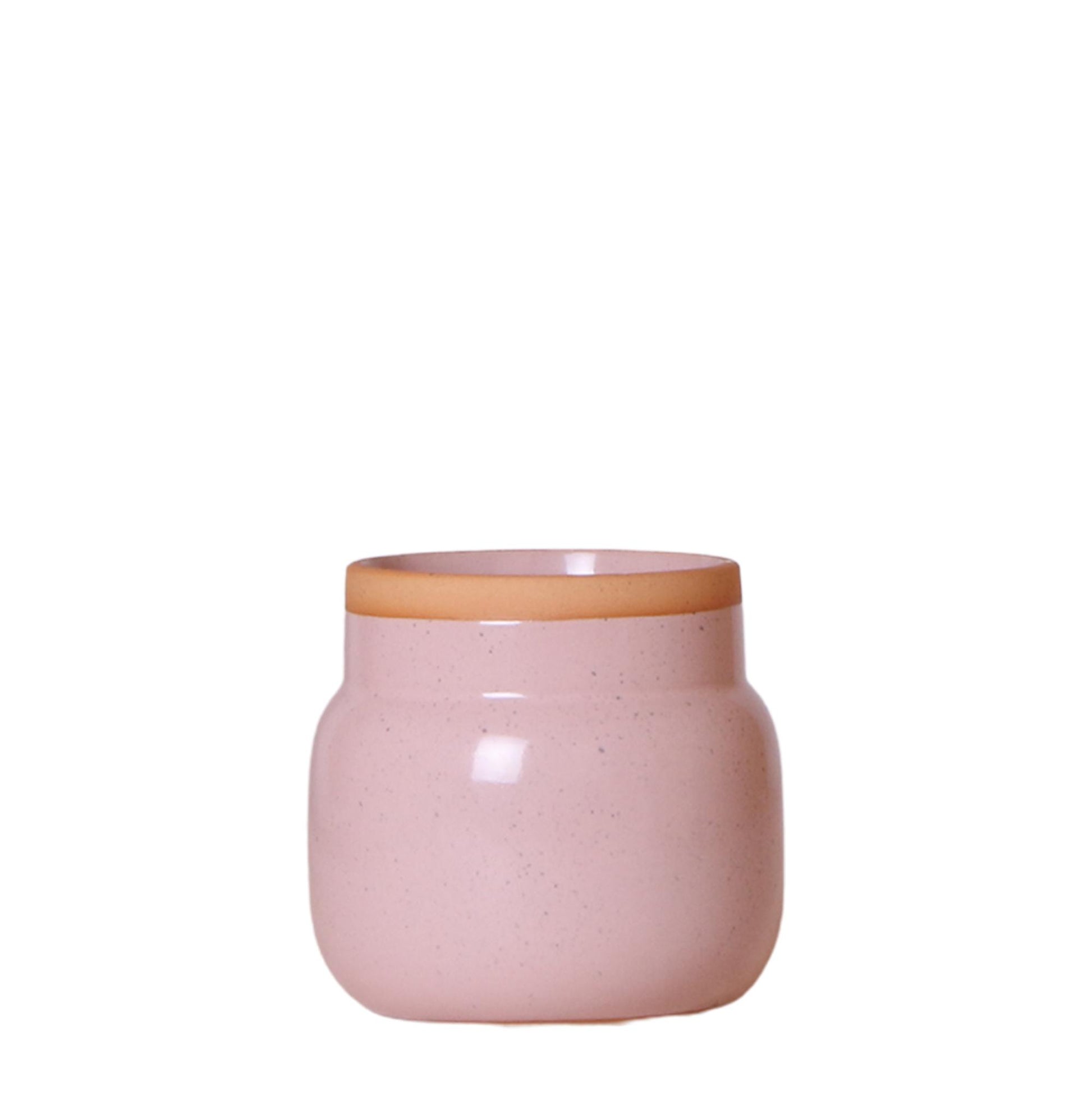 Kolibri Home | Vintage Schale Blumentopf - Rosa Keramik Dekorativen Topf